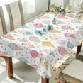 thumbnail image 1 of Yayeee Tablecloths 54" x 54" Rectangle Wrinkle Resistant Party Table Cover, Colorful Ice Cream Pattern, 1 of 8