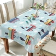 thumbnail image 1 of Yayeee Tablecloths 54" x 54" Rectangle Wrinkle Resistant Party Table Cover, Colorful Trains, 1 of 8