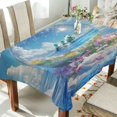 thumbnail image 1 of Yayeee Tablecloths 54" x 54" Rectangle Wrinkle Resistant Party Table Cover, Crystal Ocean, 1 of 8