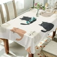 thumbnail image 1 of Yayeee Tablecloths 54" x 54" Rectangle Wrinkle Resistant Party Table Cover, Cute Cartoon Cats, 1 of 8