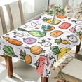 thumbnail image 1 of Yayeee Tablecloths 54" x 54" Rectangle Wrinkle Resistant Party Table Cover, Cute Vegetables, 1 of 8