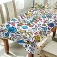 thumbnail image 1 of Yayeee Tablecloths 54" x 54" Rectangle Wrinkle Resistant Party Table Cover, Doodle Pattern, 1 of 8