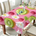 thumbnail image 1 of Yayeee Tablecloths 54" x 54" Rectangle Wrinkle Resistant Party Table Cover, Floral Raspberries, 1 of 8