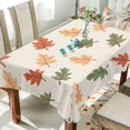 thumbnail image 1 of Yayeee Tablecloths 54" x 54" Rectangle Wrinkle Resistant Party Table Cover, Green Autumn Leaves, 1 of 8