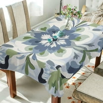 Yayeee Tablecloths 54" x 54" Rectangle Wrinkle Resistant Party Table Cover, Green Floral