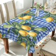 thumbnail image 1 of Yayeee Tablecloths 54" x 54" Rectangle Wrinkle Resistant Party Table Cover, Green Lemon Plaid, 1 of 8