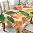 thumbnail image 1 of Yayeee Tablecloths 54" x 54" Rectangle Wrinkle Resistant Party Table Cover, Green Retro Autumn Leaves, 1 of 8
