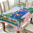thumbnail image 1 of Yayeee Tablecloths 54" x 54" Rectangle Wrinkle Resistant Party Table Cover, Green Seaside, 1 of 8