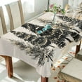 thumbnail image 1 of Yayeee Tablecloths 54" x 54" Rectangle Wrinkle Resistant Party Table Cover, Hand Drawn Christmas Trees, 1 of 8