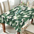 thumbnail image 1 of Yayeee Tablecloths 54" x 54" Rectangle Wrinkle Resistant Party Table Cover, Light Green Camouflage Design, 1 of 8