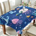 thumbnail image 1 of Yayeee Tablecloths 54" x 54" Rectangle Wrinkle Resistant Party Table Cover, Light Pink Jellyfish, 1 of 8