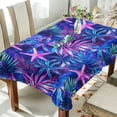thumbnail image 1 of Yayeee Tablecloths 54" x 54" Rectangle Wrinkle Resistant Party Table Cover, Neon Pink Starfish, 1 of 8