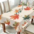 thumbnail image 1 of Yayeee Tablecloths 54" x 54" Rectangle Wrinkle Resistant Party Table Cover, Orange Autumn Leaves, 1 of 8