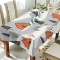thumbnail image 1 of Yayeee Tablecloths 54" x 54" Rectangle Wrinkle Resistant Party Table Cover, Orange Cartoon Houses, 1 of 8