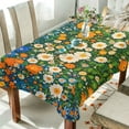 thumbnail image 1 of Yayeee Tablecloths 54" x 54" Rectangle Wrinkle Resistant Party Table Cover, Orange Floral Garden, 1 of 8