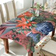 thumbnail image 1 of Yayeee Tablecloths 54" x 54" Rectangle Wrinkle Resistant Party Table Cover, Orange Vibrant Flowers, 1 of 8