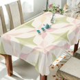 thumbnail image 1 of Yayeee Tablecloths 54" x 54" Rectangle Wrinkle Resistant Party Table Cover, Pastel Pink Geometric, 1 of 8