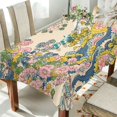thumbnail image 1 of Yayeee Tablecloths 54" x 54" Rectangle Wrinkle Resistant Party Table Cover, Pink Floral Wave, 1 of 8