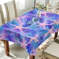 thumbnail image 1 of Yayeee Tablecloths 54" x 54" Rectangle Wrinkle Resistant Party Table Cover, Pink Starfish Pattern, 1 of 8