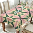 thumbnail image 1 of Yayeee Tablecloths 54" x 54" Rectangle Wrinkle Resistant Party Table Cover, Pink Symmetrical Stars, 1 of 8