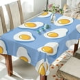 thumbnail image 1 of Yayeee Tablecloths 54" x 54" Rectangle Wrinkle Resistant Party Table Cover, Playful Fried Eggs, 1 of 8