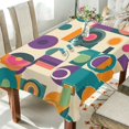 thumbnail image 1 of Yayeee Tablecloths 54" x 54" Rectangle Wrinkle Resistant Party Table Cover, Purple Geometric, 1 of 8