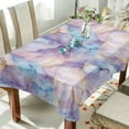 thumbnail image 1 of Yayeee Tablecloths 54" x 54" Rectangle Wrinkle Resistant Party Table Cover, Purple Marble Pattern, 1 of 8