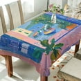 thumbnail image 1 of Yayeee Tablecloths 54" x 54" Rectangle Wrinkle Resistant Party Table Cover, Purple Window, 1 of 8