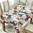 thumbnail image 1 of Yayeee Tablecloths 54" x 54" Rectangle Wrinkle Resistant Party Table Cover, Rainbow Stars Pattern, 1 of 8