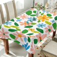 thumbnail image 1 of Yayeee Tablecloths 54" x 54" Rectangle Wrinkle Resistant Party Table Cover, Retro Blue Floral, 1 of 8