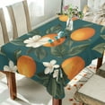 thumbnail image 1 of Yayeee Tablecloths 54" x 54" Rectangle Wrinkle Resistant Party Table Cover, Retro Floral Orange, 1 of 8
