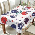 thumbnail image 1 of Yayeee Tablecloths 54" x 54" Rectangle Wrinkle Resistant Party Table Cover, Star Spangled Helmets, 1 of 8