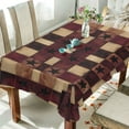 thumbnail image 1 of Yayeee Tablecloths 54" x 54" Rectangle Wrinkle Resistant Party Table Cover, Star Spangled Squares, 1 of 8