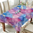 thumbnail image 1 of Yayeee Tablecloths 54" x 54" Rectangle Wrinkle Resistant Party Table Cover, Watercolor Blue Marble Pattern, 1 of 8