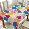 thumbnail image 1 of Yayeee Tablecloths 54" x 54" Rectangle Wrinkle Resistant Party Table Cover, Watercolor Circles, 1 of 8