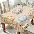thumbnail image 1 of Yayeee Tablecloths 54" x 54" Rectangle Wrinkle Resistant Party Table Cover, Watercolor Seashell, 1 of 8