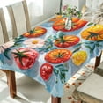 thumbnail image 1 of Yayeee Tablecloths 54" x 54" Rectangle Wrinkle Resistant Party Table Cover, Watercolor Tomatoes, 1 of 8