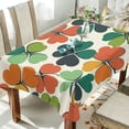 thumbnail image 1 of Yayeee Tablecloths 54" x 54" Rectangle Wrinkle Resistant Party Table Cover, White Clover Pattern, 1 of 8
