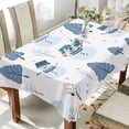 thumbnail image 1 of Yayeee Tablecloths 54" x 54" Rectangle Wrinkle Resistant Party Table Cover, White Snowman, 1 of 8