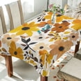 thumbnail image 1 of Yayeee Tablecloths 54" x 54" Rectangle Wrinkle Resistant Party Table Cover, Yellow Flowers, 1 of 8