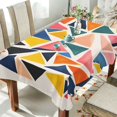 thumbnail image 1 of Yayeee Tablecloths 54" x 72" Rectangle Wrinkle Resistant Party Table Cover, Abstract Triangles, 1 of 8