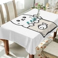thumbnail image 1 of Yayeee Tablecloths 54" x 72" Rectangle Wrinkle Resistant Party Table Cover, Beige Chubby Cat, 1 of 8