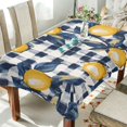 thumbnail image 1 of Yayeee Tablecloths 54" x 72" Rectangle Wrinkle Resistant Party Table Cover, Beige Plaid Lemon, 1 of 8