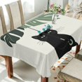 thumbnail image 1 of Yayeee Tablecloths 54" x 72" Rectangle Wrinkle Resistant Party Table Cover, Black Cat Umbrella, 1 of 8