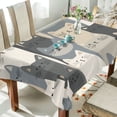 thumbnail image 1 of Yayeee Tablecloths 54" x 72" Rectangle Wrinkle Resistant Party Table Cover, Blue Cute Cats, 1 of 8