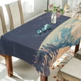 thumbnail image 1 of Yayeee Tablecloths 54" x 72" Rectangle Wrinkle Resistant Party Table Cover, Blue Earth, 1 of 8
