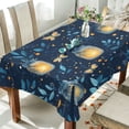 thumbnail image 1 of Yayeee Tablecloths 54" x 72" Rectangle Wrinkle Resistant Party Table Cover, Blue Fireflies Pattern, 1 of 8