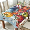 thumbnail image 1 of Yayeee Tablecloths 54" x 72" Rectangle Wrinkle Resistant Party Table Cover, Blue Floral Tomatoes, 1 of 8
