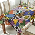 thumbnail image 1 of Yayeee Tablecloths 54" x 72" Rectangle Wrinkle Resistant Party Table Cover, Blue Floral, 1 of 8