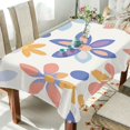 thumbnail image 1 of Yayeee Tablecloths 54" x 72" Rectangle Wrinkle Resistant Party Table Cover, Blue Retro Flower, 1 of 8